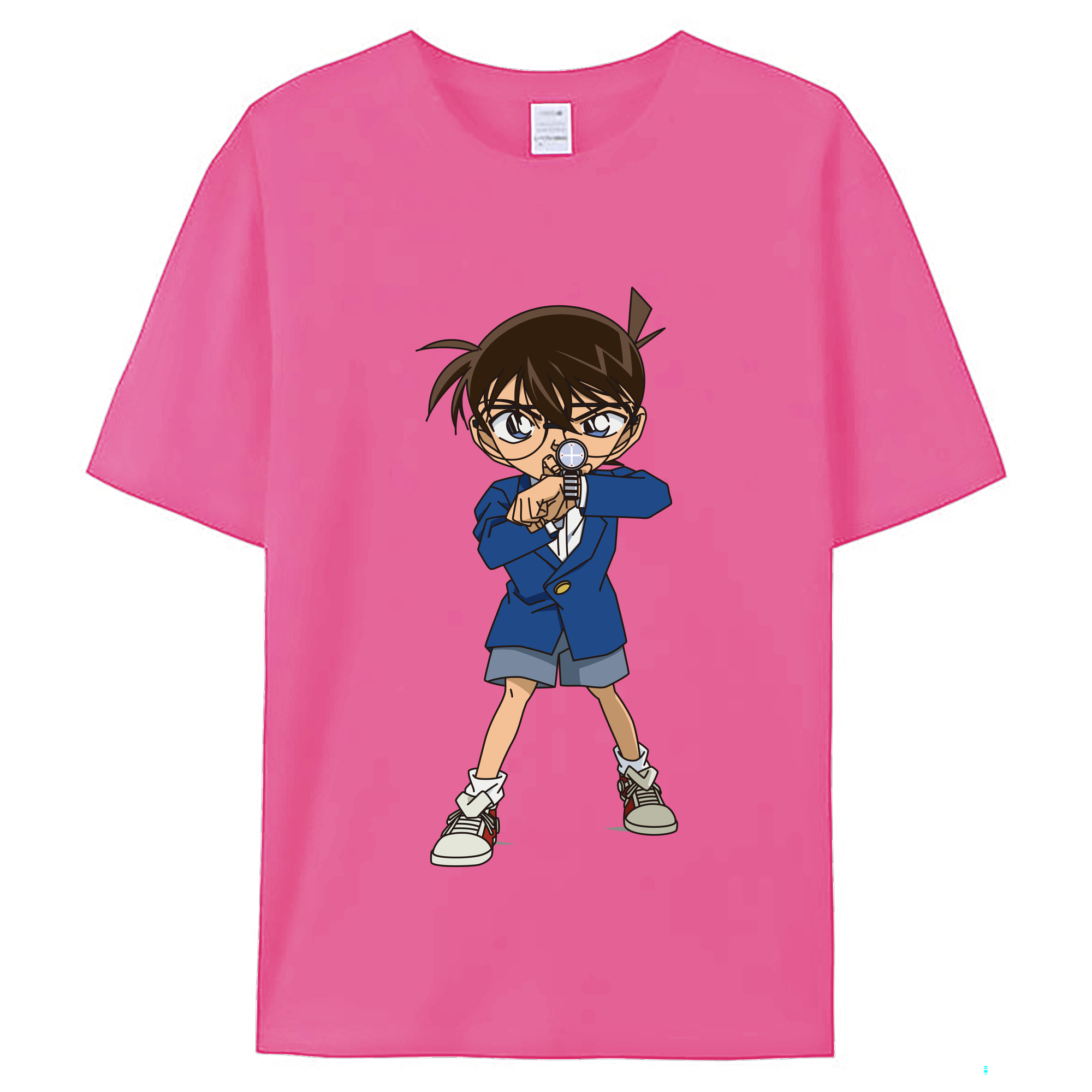 （画像用） 名探偵コナン 江戸川 コナン Detective Conan Conan Edogawa レディースカジュアルプリントTシャツ（綿100％）